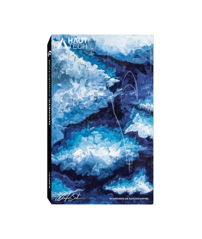 CARTELA DE AGULHAS KAPSEL 1 PONTA COM 0.35MM - HAUT TECHNOLOGY - 10 UNIDADES