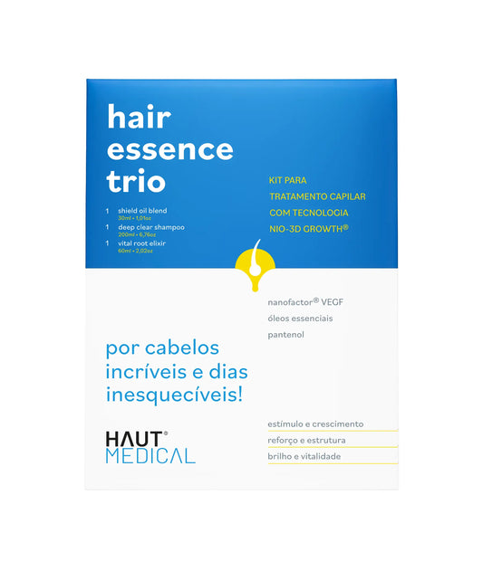 HAIR ESSENCE TRIO - KIT PARA TRATAMENTO CAPILAR - HAUT MEDICAL