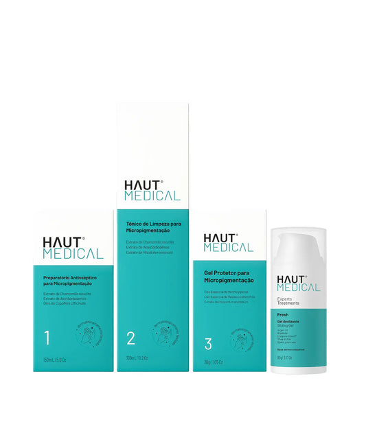 KIT PARA MICROPIGMENTAÇÃO PROFISSIONAL - 4 PASSOS - HAUT MEDICAL
