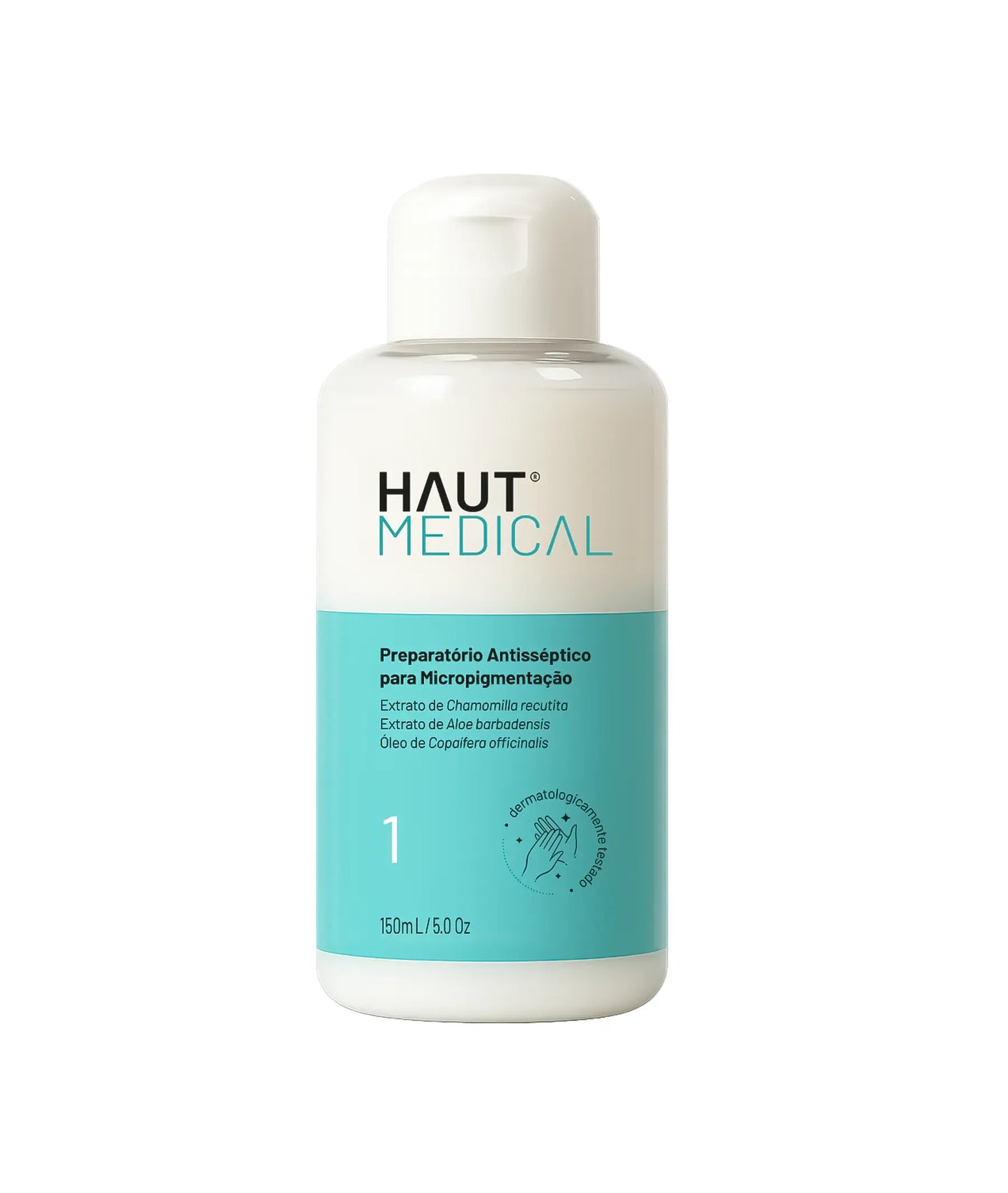PREPARATÓRIO ANTISSÉPTICO PARA MICROPIGMENTAÇÃO - PASSO 1 - HAUT MEDICAL - 150ML